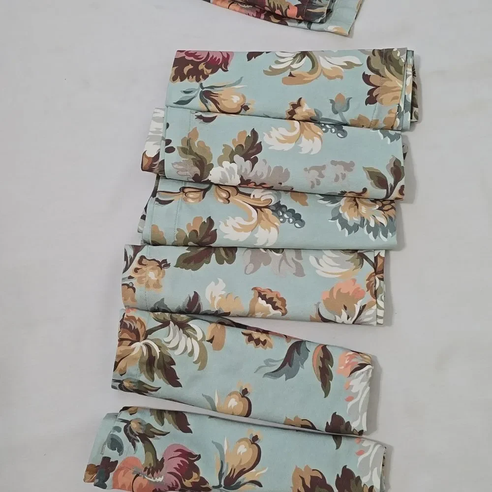 Williams & Sonoma Autumn Floral Set Of 7 Napkins